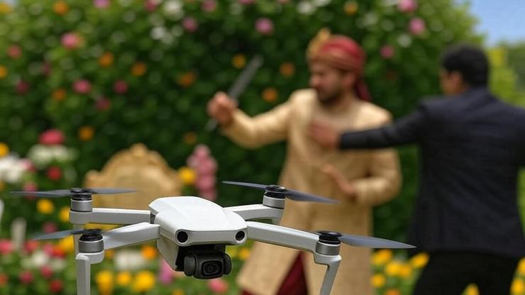 Damat bıçaklandı, düğün kameramanı saldırganı dronla kovaladı – Dünya Haberleri CNN TÜRK
