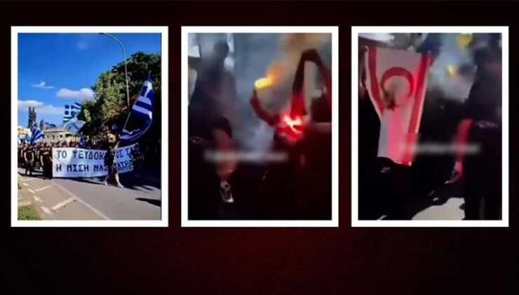 Rumlardan KKTC sınırında provokasyon! Türk askeri dışarı sloganı atıp, bayrak yaktılar – Dünyadan Haberler CNN Türk | Video