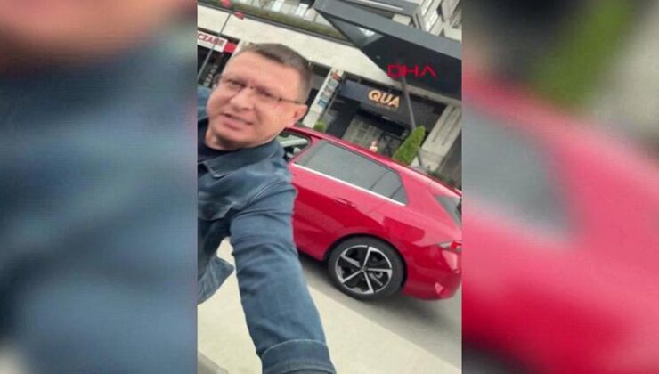 Trafikteki kavga kameralara yansıdı