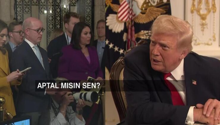 Trumptan gazeteciye hakaret: Aptal mısın? | Video