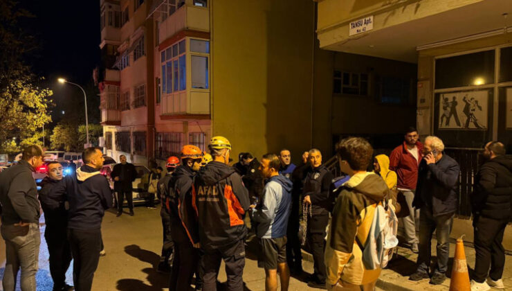 Kartal'da kolonları çatlayan 4 katlı bina tahliye edildi