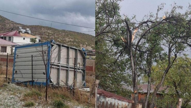 Bingöl’de rüzgar esti, gürledi: Çatılar uçtu