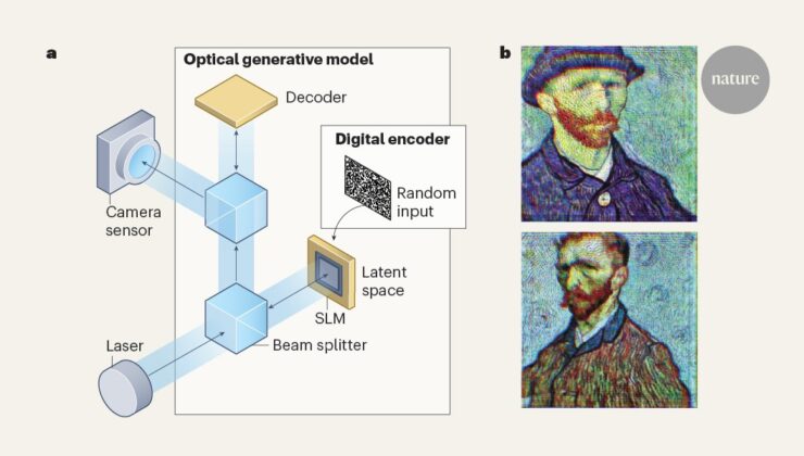 Makine öğrenimi modeli ışığı kullanarak görüntüler üretiyor