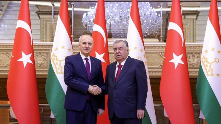 Tacikistan Cumhurbaşkanı Rahman, TBMM Başkanı Kurtulmuşu kabul etti – Dünya Haberleri CNN TÜRK