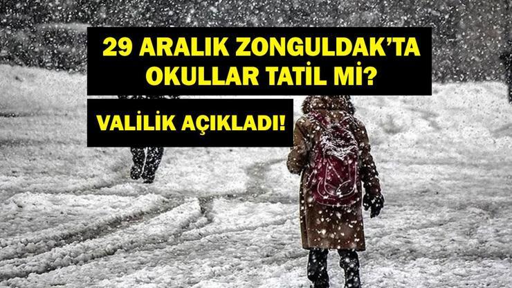 ZONGULDAK’TA OKULLAR TATİL Mİ? 29 Aralık Pazartesi Zonguldak’ta Okullar Tatil Mi? Zonguldak Valiliği’nden Son Dakika Açıklaması!