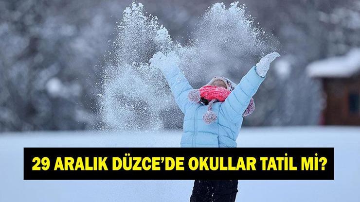 DÜZCE’DE OKULLAR TATİL Mİ? 29 Aralık Pazartesi Düzce’de okullar tatil mi oldu? Valilikten açıklama geldi