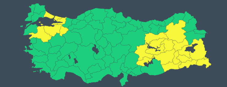 22 il için sarı kodlu uyarı: Kar ve sağanak bekleniyor