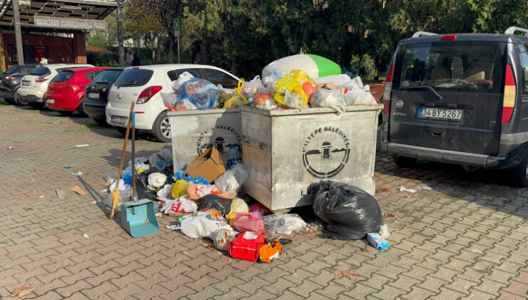 Maltepe'de 3 gündür toplanmayan çöplere vatandaşlar tepki gösterdi