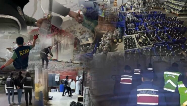 Yurt genelinde 91 bin 384 litre sahte ve kaçak içki ele geçirildi