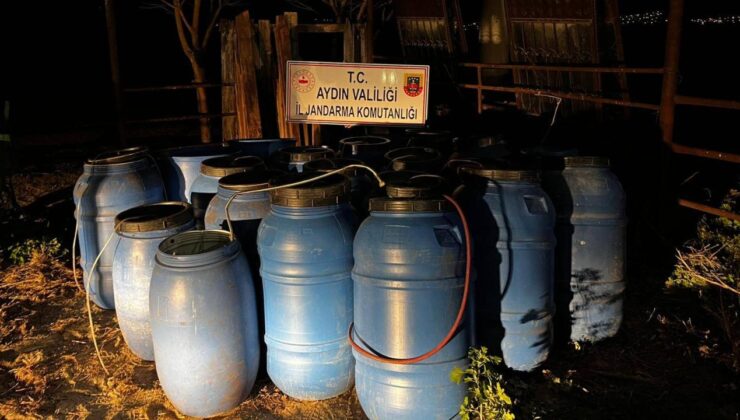 Aydın’da 6 ton sahte içki ele geçirildi