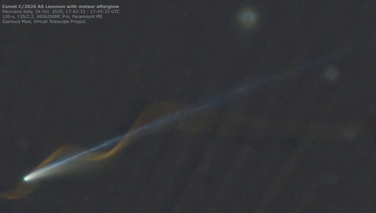 C/2025 A6 (Lemmon): Olağanüstü Hızla Geçen Fotobomb, En Parlak Kuyruklu Yıldız Üzerinde Sarmal Oluşturuyor