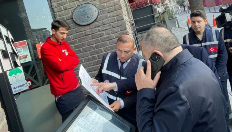 İstanbul’da restoran ve kafelere sıkı denetim: 57,5 milyon lira ceza kesildi
