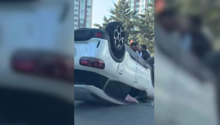 Diyarbakır Diclekent’te araç takla attı