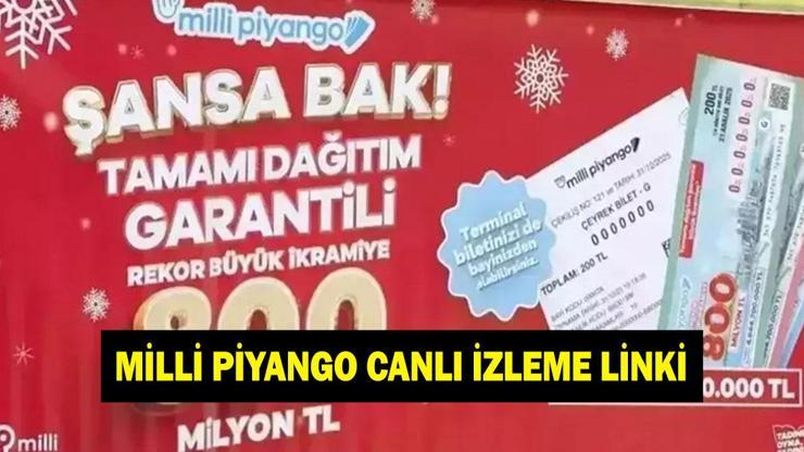 Milli Piyango Çekilişi Canlı Yayın İzle – Milli Piyango Saat Kaçta, Hangi Kanalda, Milli Piyango TV İzle, Yılbaşı Çekilişi Kanal ve Yayın Bilgileri – Son Dakika Haberler CNN Türk