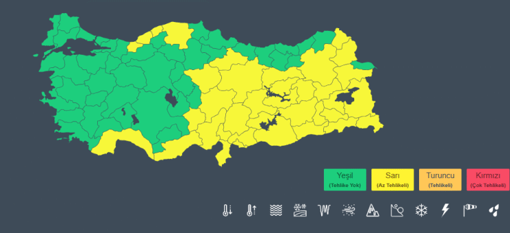 39 il için kar, sağanak ve fırtına uyarısı