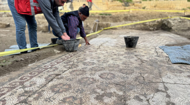 Hatay'da Geç Antik Çağ'a ait mozaik bulundu