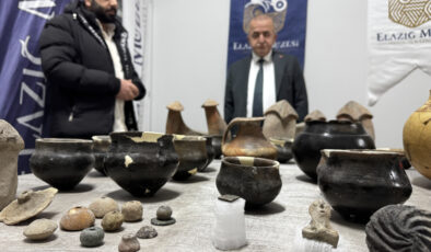 Elazığ'da 7 bin 500 yıllık taş mühür gün yüzüne çıkarıldı