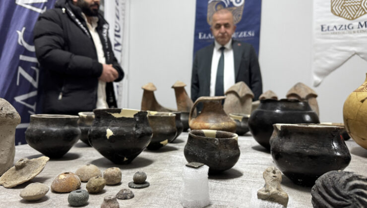 Elazığ'da 7 bin 500 yıllık taş mühür gün yüzüne çıkarıldı