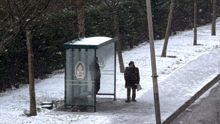 İstanbul'da kar yağışı etkili oldu