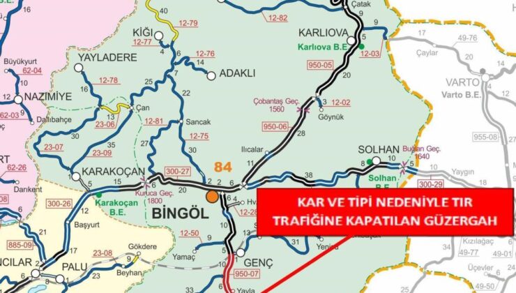 Diyarbakır yolunda kar alarmı: Tırlar bekletiliyor