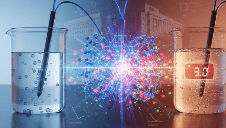 Elektrik alanları su kimyasını ters çeviriyor