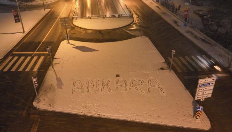 Ankara’da kar yağışı etkili oldu