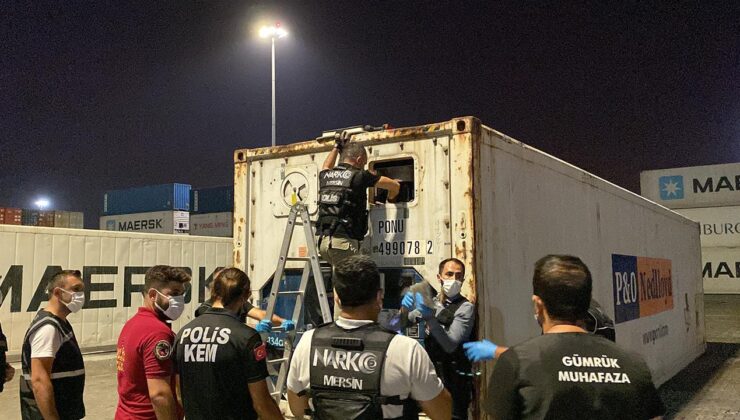Mersin Limanı'nda 298 kilo kokain ele geçirildi