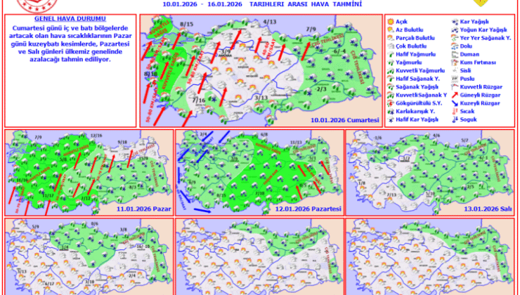 48 il için sarı uyarı: Çığ, fırtına, sağanak ve kar yağışına dikkat