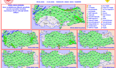 Yeni haftada yağışlı hava hakim olacak