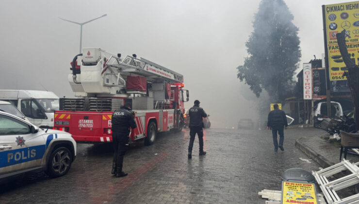 Başakşehir’de sanayi sitesinde yangın