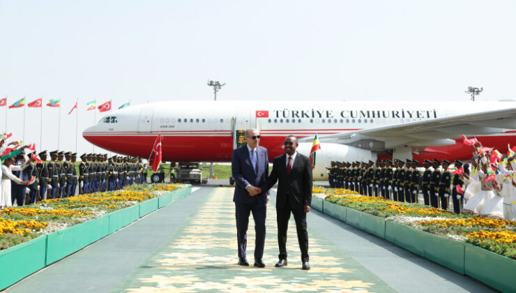 Cumhurbaşkanı Erdoğan, Etiyopya’da resmi törenle karşılandı