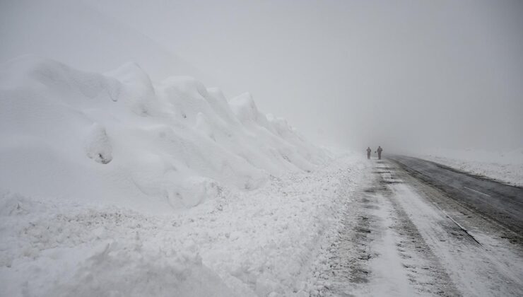 Karla mücadele ekiplerinin üzerine çığ düştü