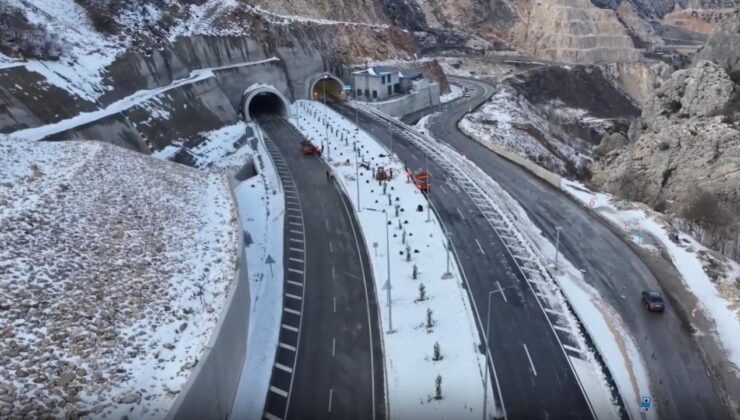 Çorum-İskilip yolunun Kırkdilim Geçişi’nde sona doğru