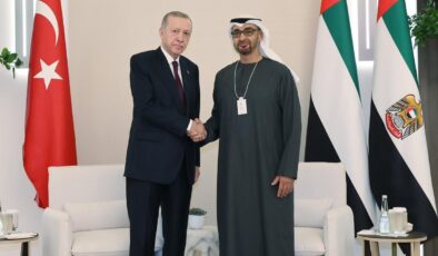 Cumhurbaşkanı Erdoğan BAE Devlet Başkanı Al Nahyan ile görüştü
