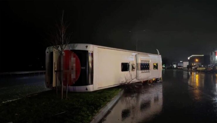 Samsun’da yolcu otobüsü devrildi: 7 yaralı
