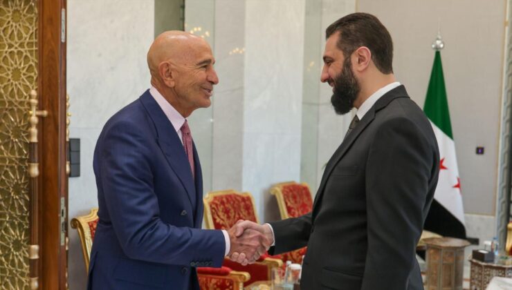 Suriye Cumhurbaşkanı Şara, ABD'nin Suriye Özel Temsilcisi Barrack'ı kabul etti