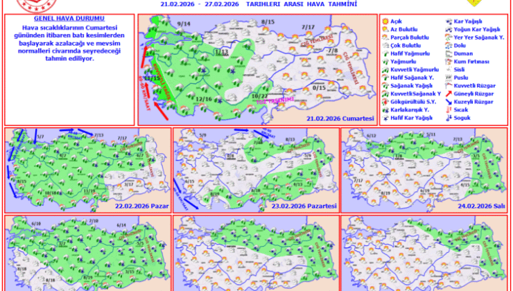 Hafta sonu yağışlı sistem etkili olacak