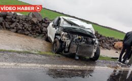 Diyarbakır’da otomobil takla attı: 1’i ağır 2 yaralı