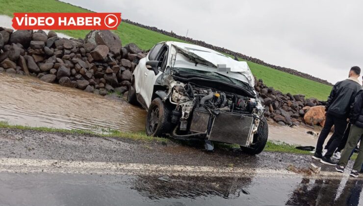 Diyarbakır’da otomobil takla attı: 1’i ağır 2 yaralı