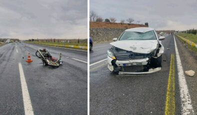 Şanlıurfa'da kaza: Motosikletin sürücüsü öldü