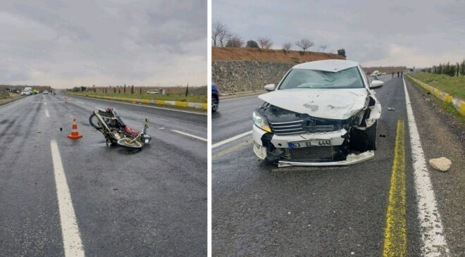 Şanlıurfa'da kaza: Motosikletin sürücüsü öldü