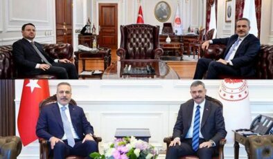 Dışişleri Bakanı Hakan Fidan, İçişleri ve Adalet bakanlarını ziyaret etti