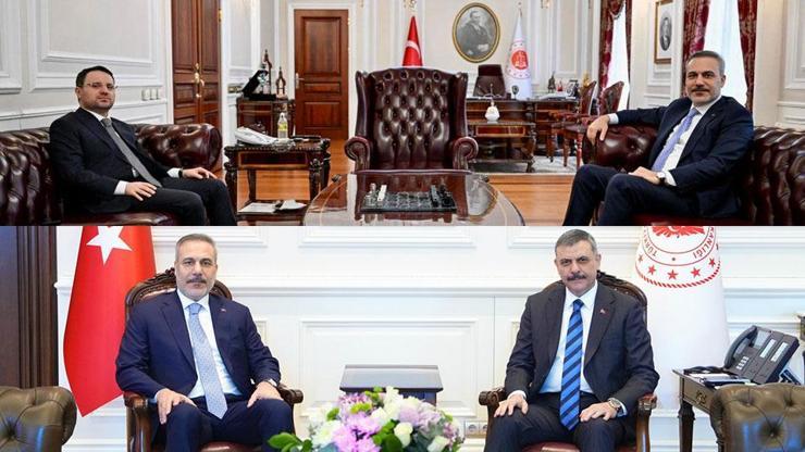 Dışişleri Bakanı Hakan Fidan, İçişleri ve Adalet bakanlarını ziyaret etti