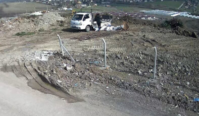 Kaçak moloz dökümüne fotokapanlı ceza