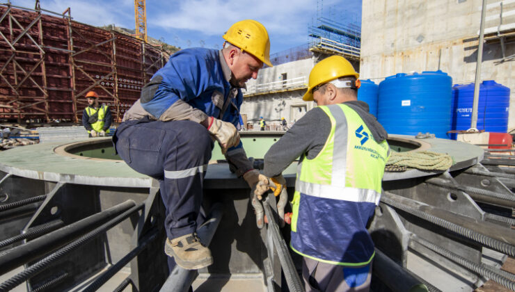 Akkuyu’da kritik yapısal bileşen monte edildi