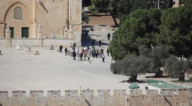 Mescid-i Aksa’ya geçen yıl 65 bini aşkın işgalci baskın düzenledi