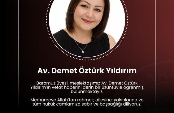 Diyarbakır Barosu üyesi Yıldırım yaşamını yitirdi