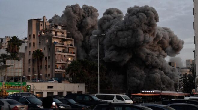 İşgalci İsrail Lübnan’ın doğusundaki Şaat beldesinde bir binaya düzenlediği saldırıda 6 kişi öldü