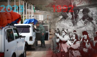 Bu kez Ağdamlı Lokman ve Füzulili Vüsal Ermenileri uğurluyor