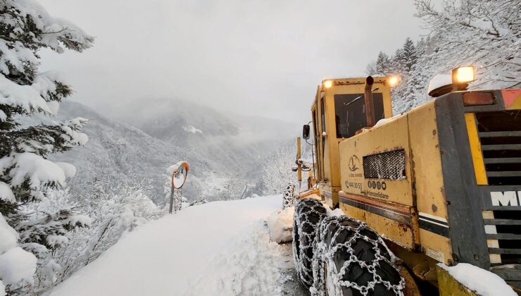 Doğu’da yoğun kar sebebiyle 41 yol kapandı